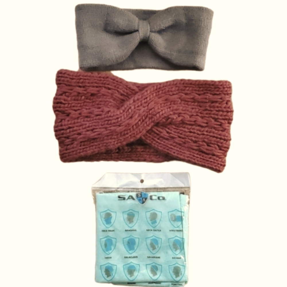 Winter Headband Ear Warmer Set with‎ New Gaiter